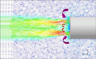 CFD simulates the combustion of strong thrust burner with swept secondary air - 副本 CFD simulates the combustion of strong thrust burner with swept secondary air - 副本
